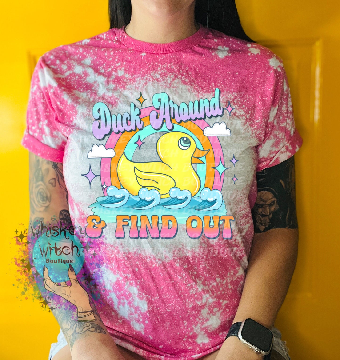 Duck Around And Find Out | vintage | retro | bleached tee | custom | funny |T shirt | gift | T shirts funny | cute tee | sarcastic
