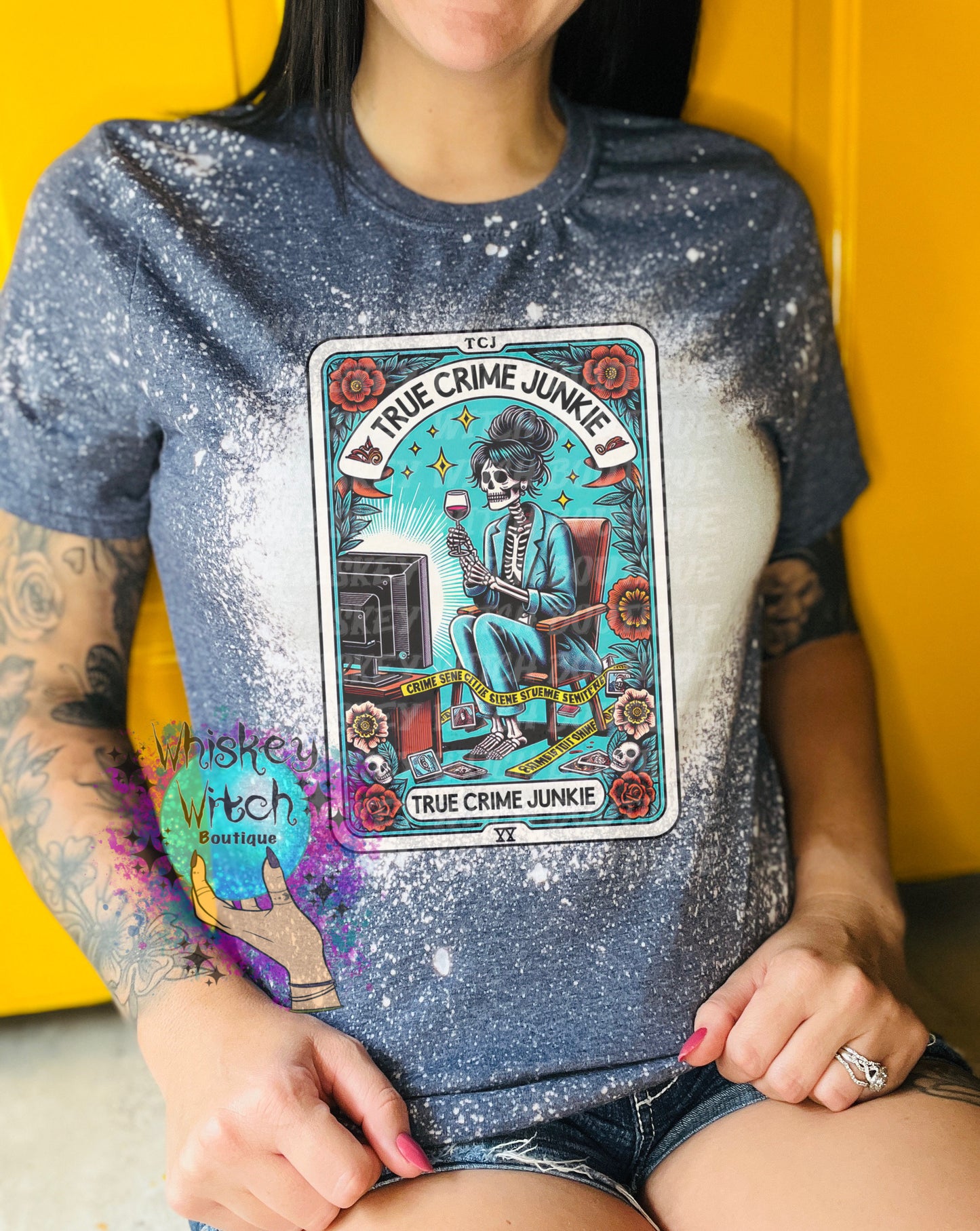 True Crime Junkie funny witchy shirt | sarcastic | trending | unique | vintage | retro | distressed | custom | funny | gift best seller
