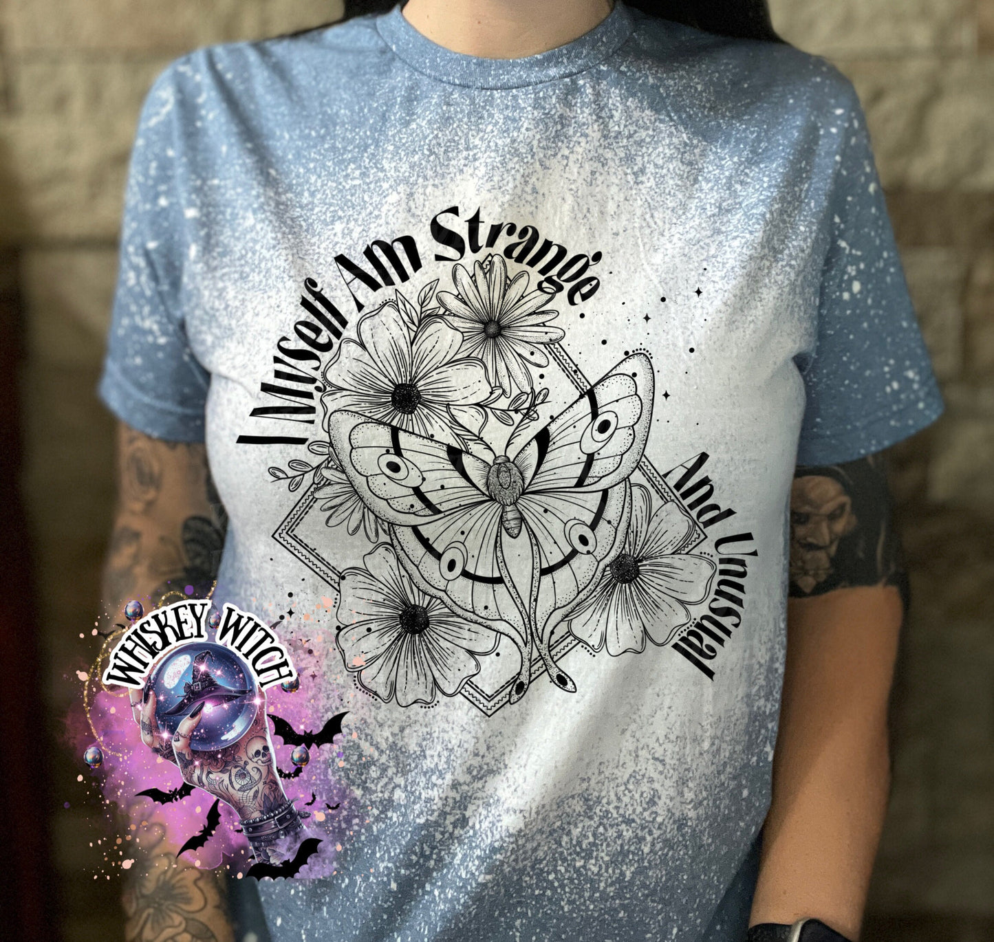 Bleached shirt Strange witchy shirt | sassy | unisex | bleached | vintage | retro | distressed | custom | funny | gift best seller | gift