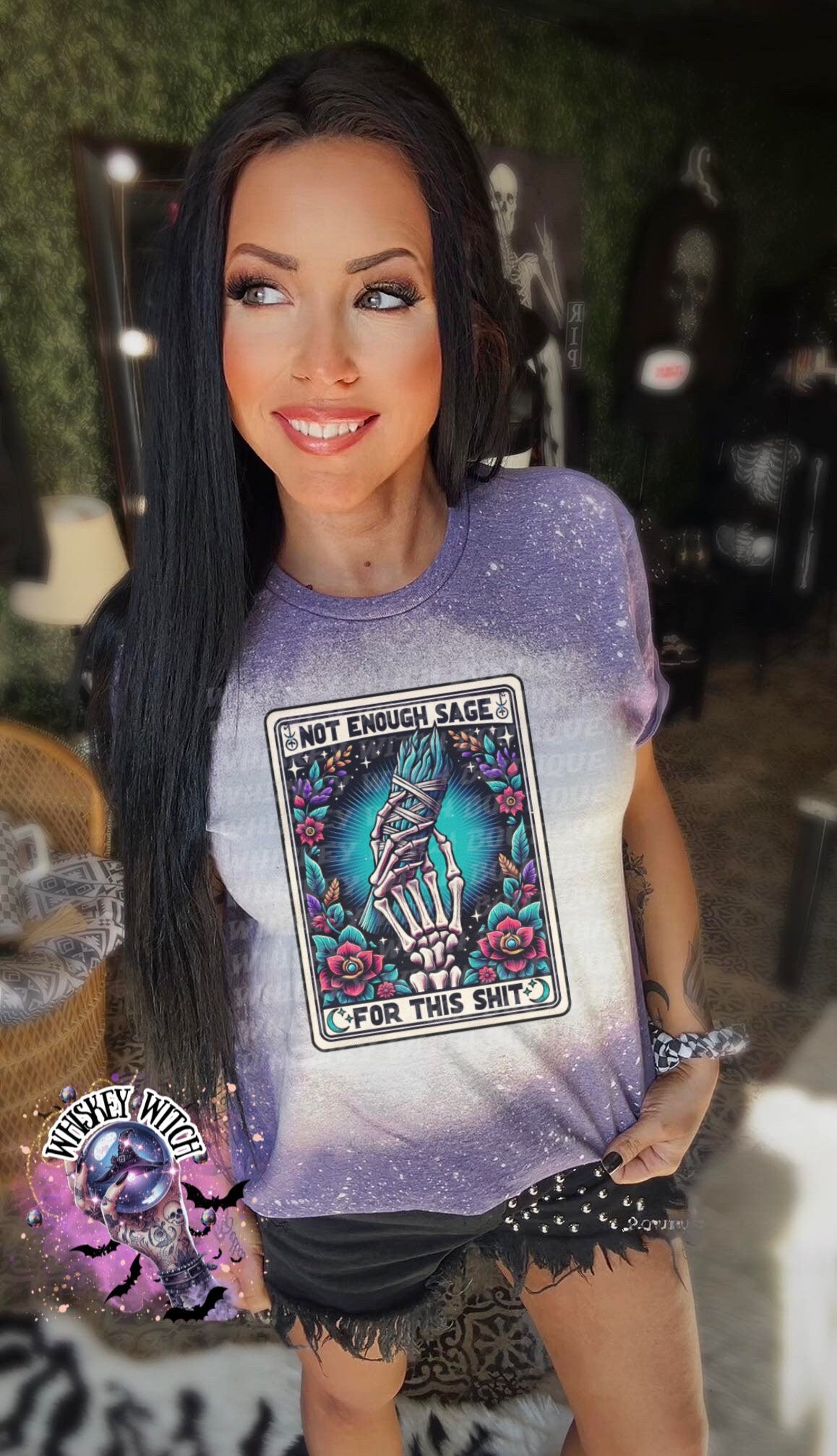 Funny Tarot Enough Sage witch | vintage | retro | distressed | custom | funny shirt | Halloween | gift | sarcastic | snarky | goth | custom