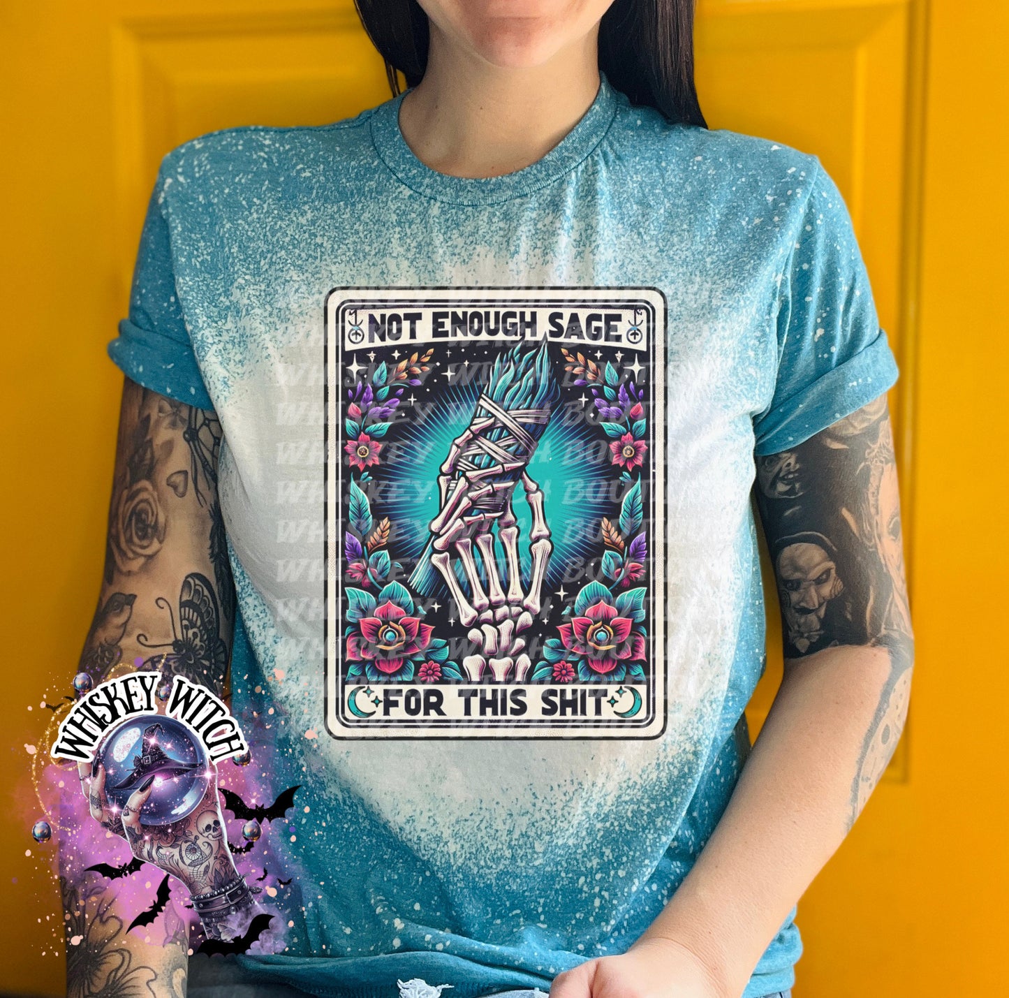Funny Tarot Enough Sage witch | vintage | retro | distressed | custom | funny shirt | Halloween | gift | sarcastic | snarky | goth | custom