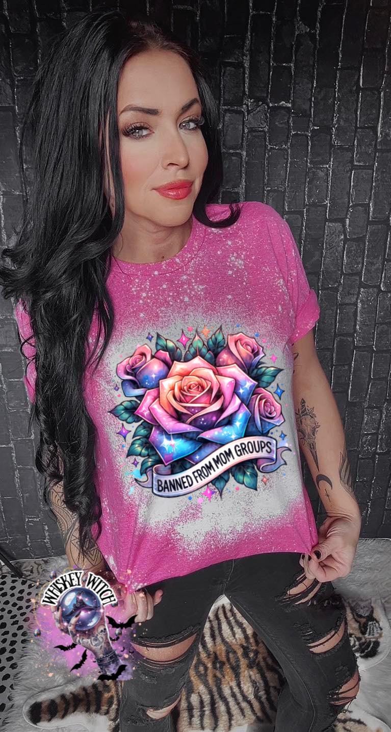 Banned From Mom Groups | vintage | retro | distressed | custom | funny shirt | gifts for mom | snarky | mama shirt | mom life | parent