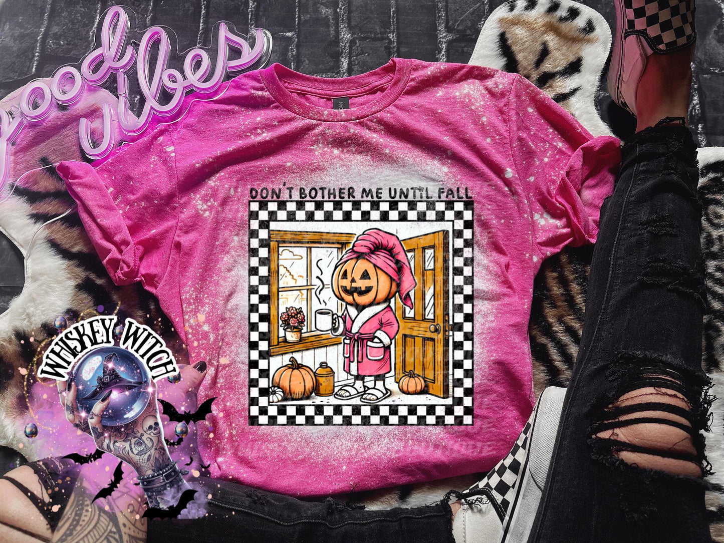 Don’t Bother Me Until Fall| vintage | retro | distressed | custom | funny | Halloween | gift | womens shirt | goth | fall shirt | vintage