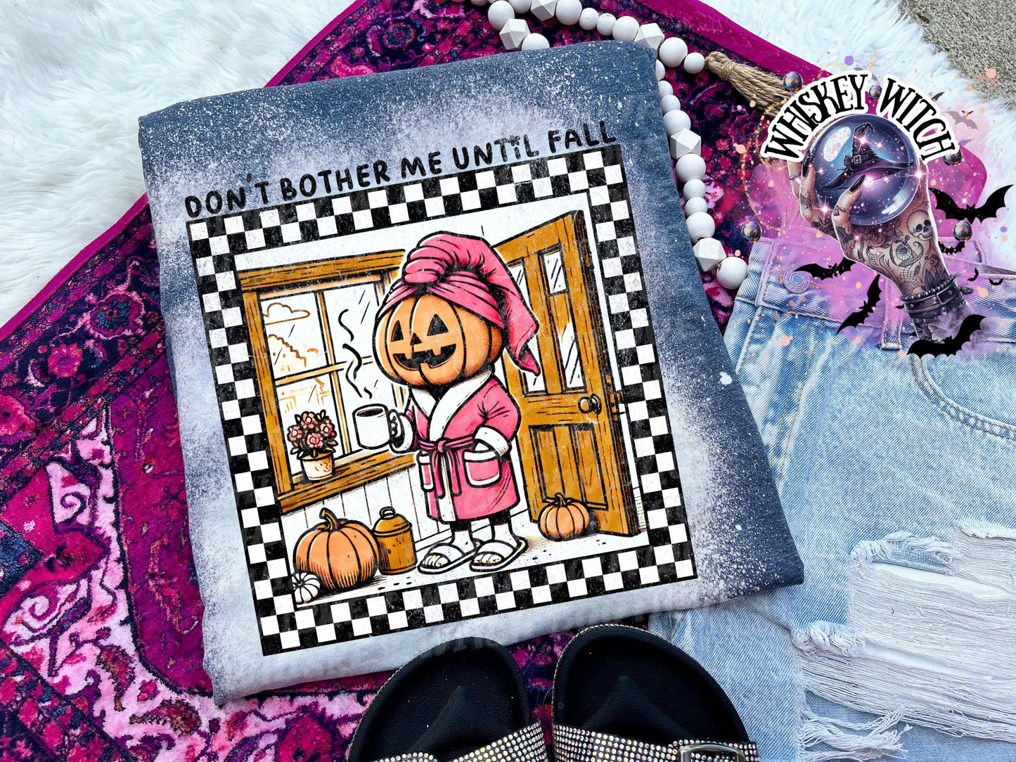 Don’t Bother Me Until Fall| vintage | retro | distressed | custom | funny | Halloween | gift | womens shirt | goth | fall shirt | vintage