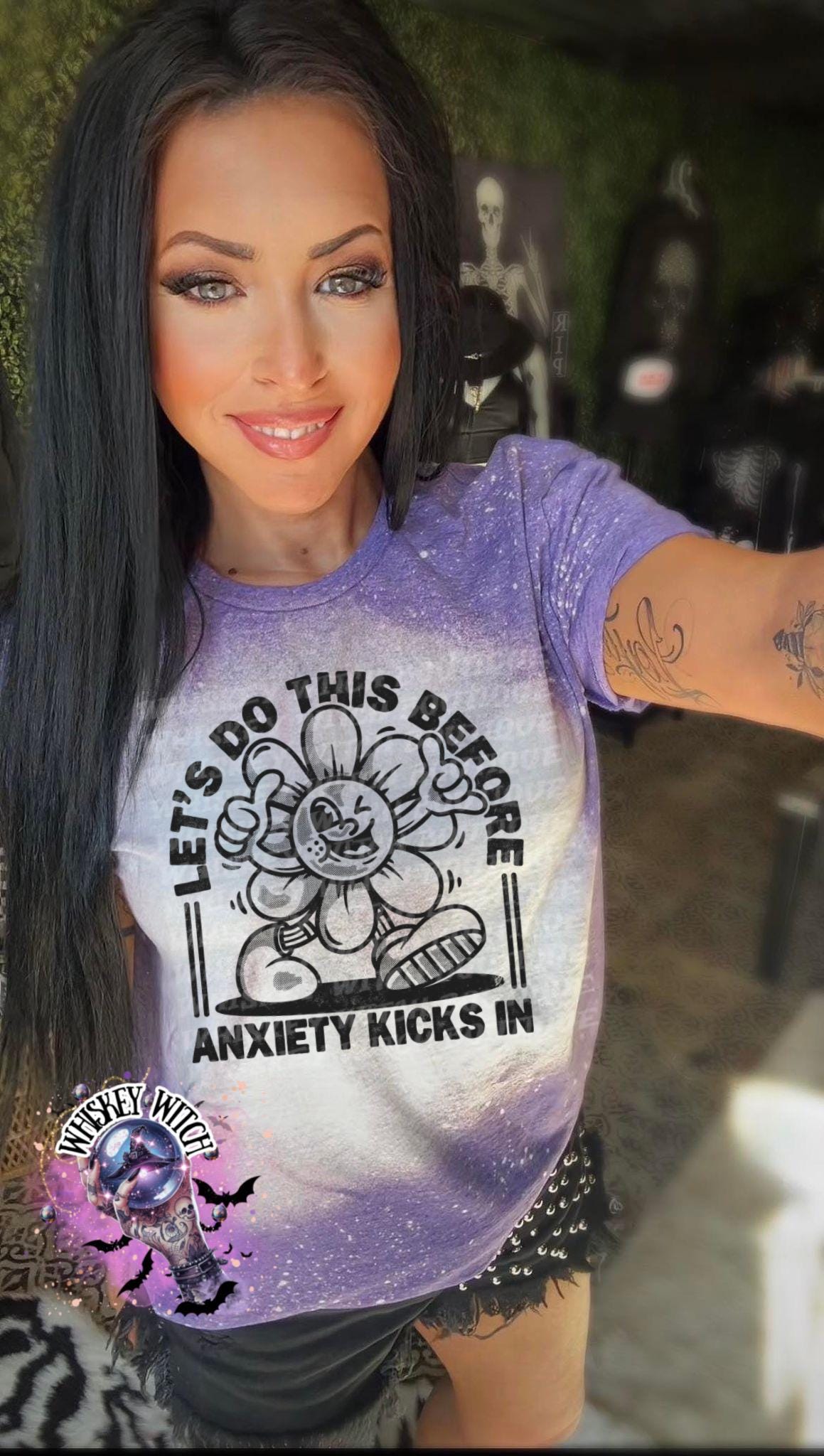 Anxiety Snarky Funny | vintage | retro | distressed | custom | funny |T shirt | gift | T shirts funny | cool T shirts | sarcastic | skull