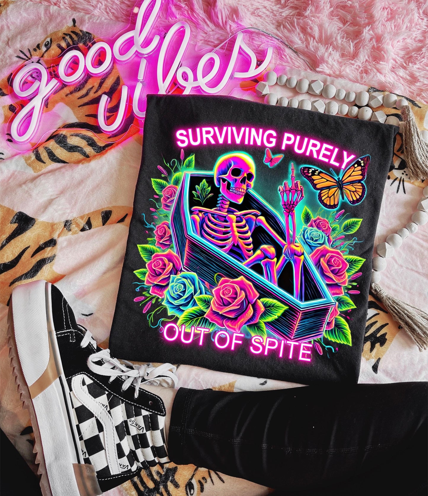 Surviving Purely Out Of Spite Unisex Jersey Short Sleeve Tee | snarky | sarcastic | funny shirt | gift ideas | T shirts for women | soft tee