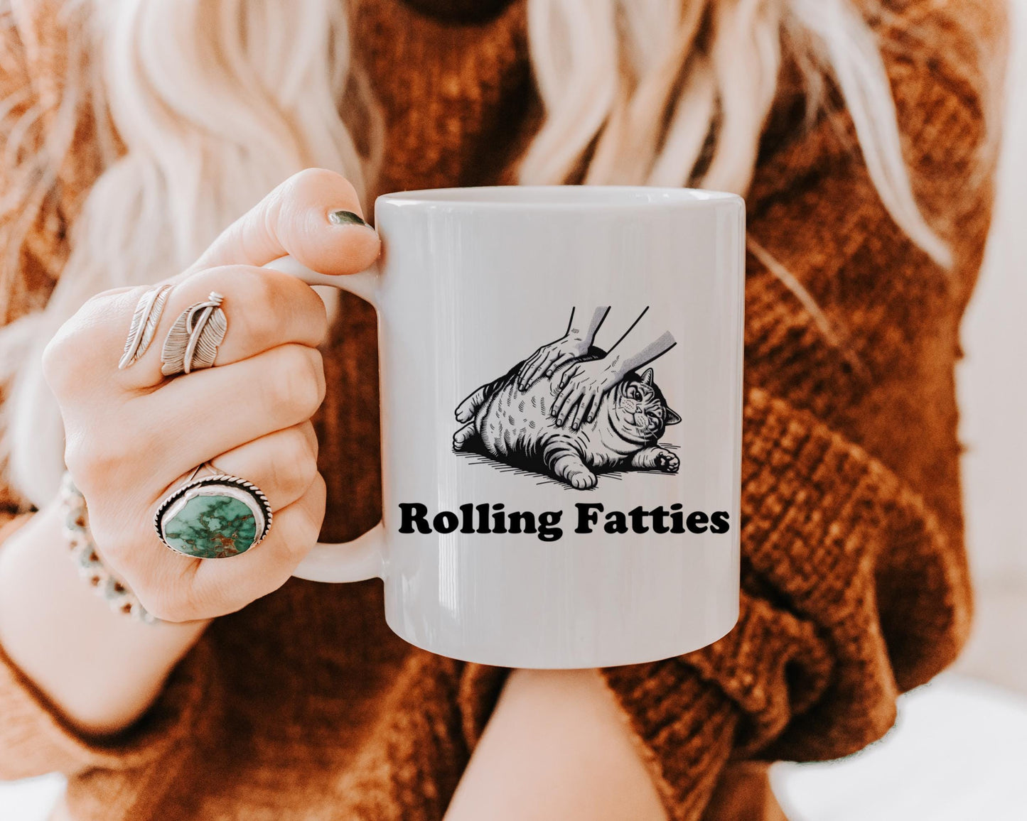 Funny Cat Coffee Mug / coffee cup/ unique gift / funny coworker gift / gift for her / best friend / funny gift / cat lady / coffee lover
