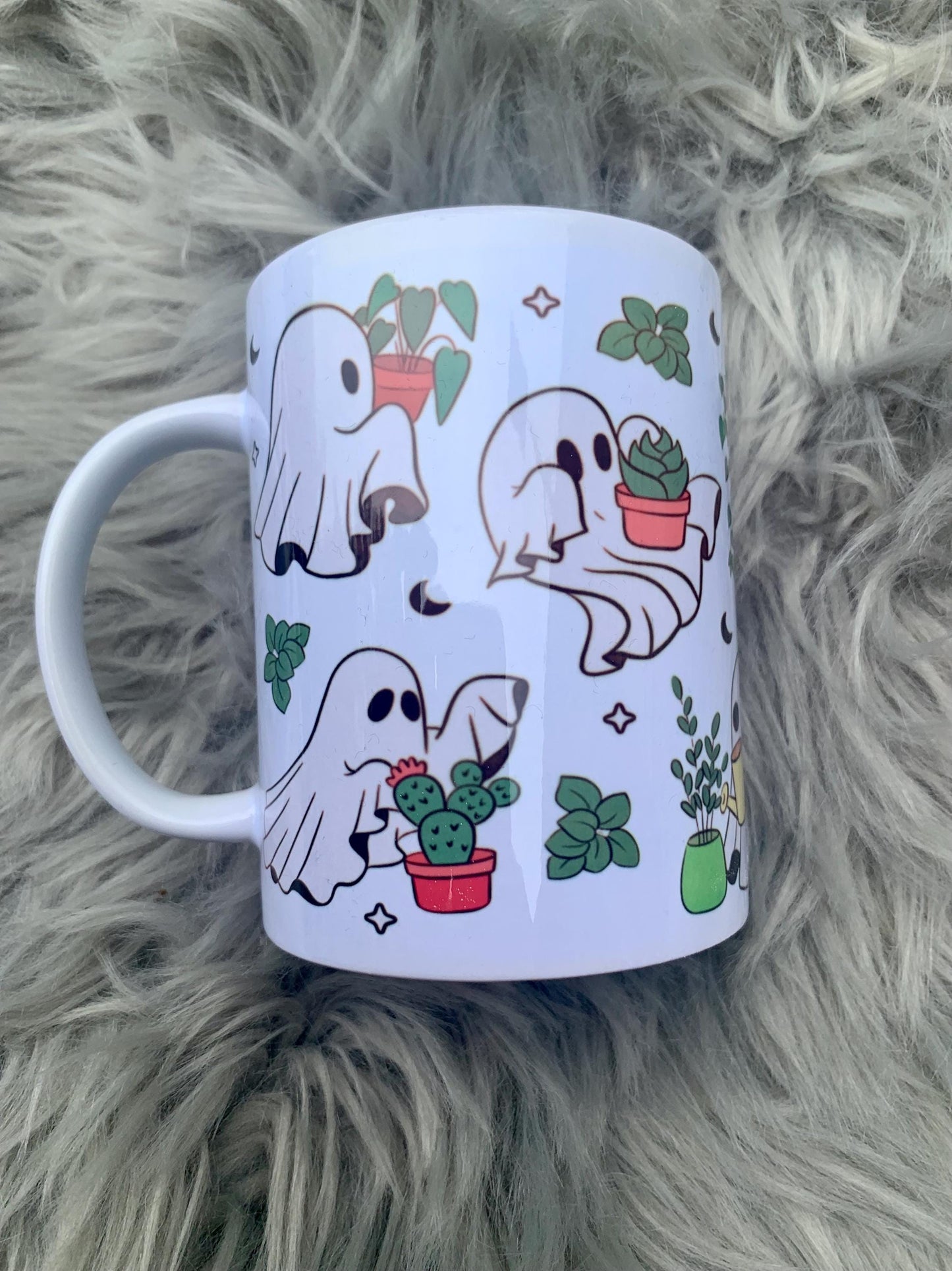 Spooky Ghost Plants Coffee Mug / coffee cup/ unique gift / funny coworker gift / gift for her / best friend / funny gift/ funny mug coffee