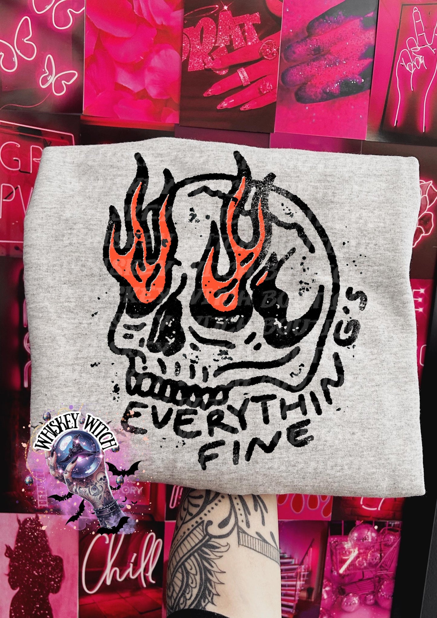 Everything’s Fine Mental Health Awareness Sweater | unisex | trendy | trending | handmade | gift idea | women’s clothing | sweatshirt