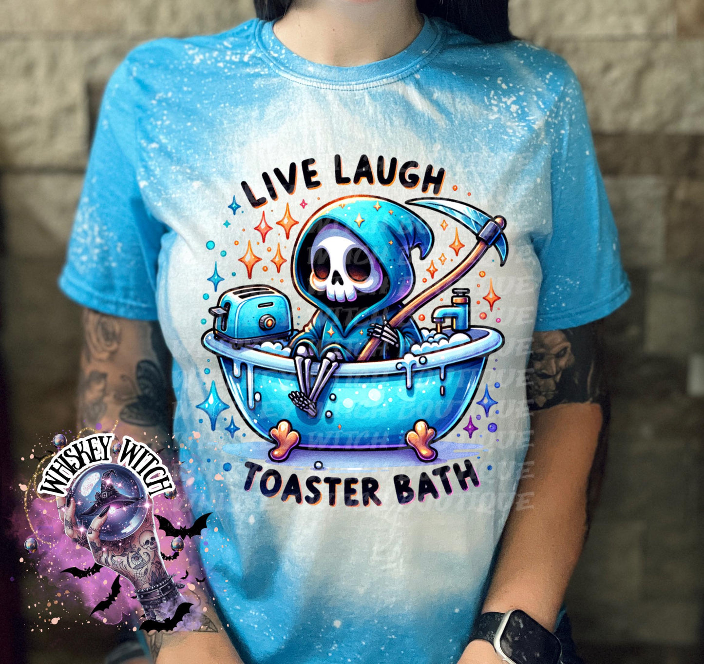 Funny Grim Reaper bleached tee | vintage | retro | custom | funny shirt | Halloween | gift | sarcastic | snarky | goth | custom | soft tee