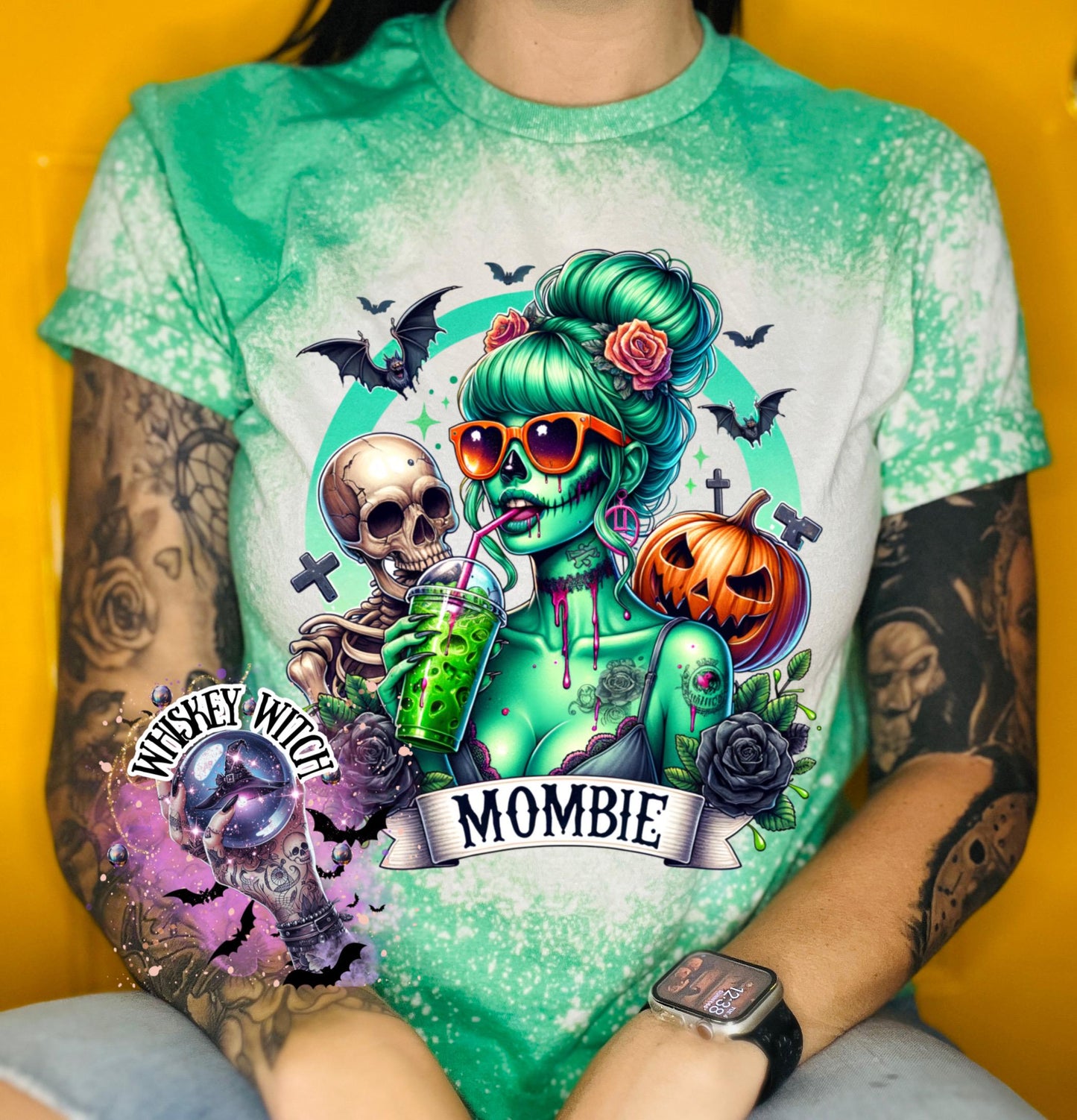 Bleached Shirt Mombie Skeleton | funny T shirt | gift | tshirt | unique gift | gift for her | snarky | sarcastic | skeleton | soft tee