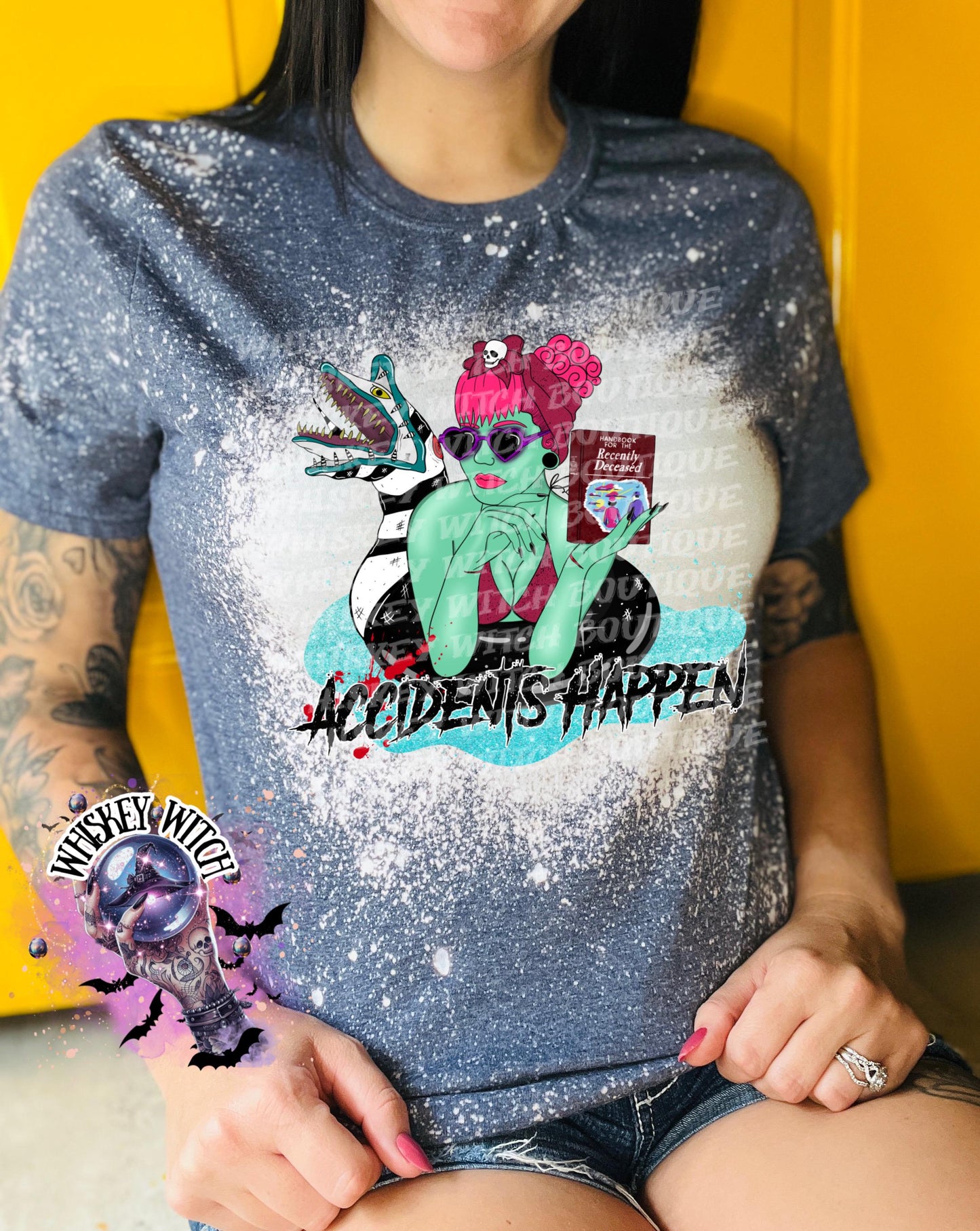 Bleached shirt Accident | vintage | retro | distressed | custom | funny | Halloween | gift