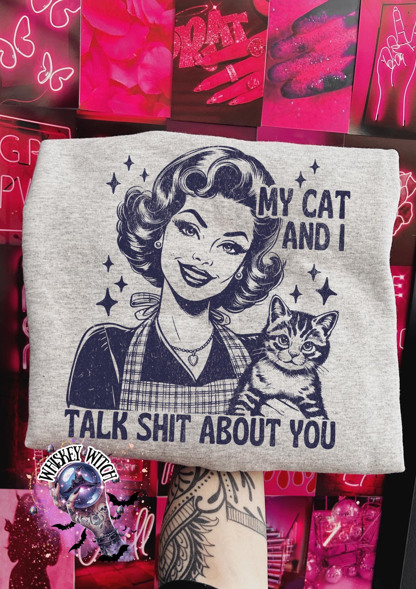 Vintage Retro Sarcastic Catlover Sweater | unisex | trendy | trending | handmade | gift idea | gifts | women’s clothing | sweatshirt