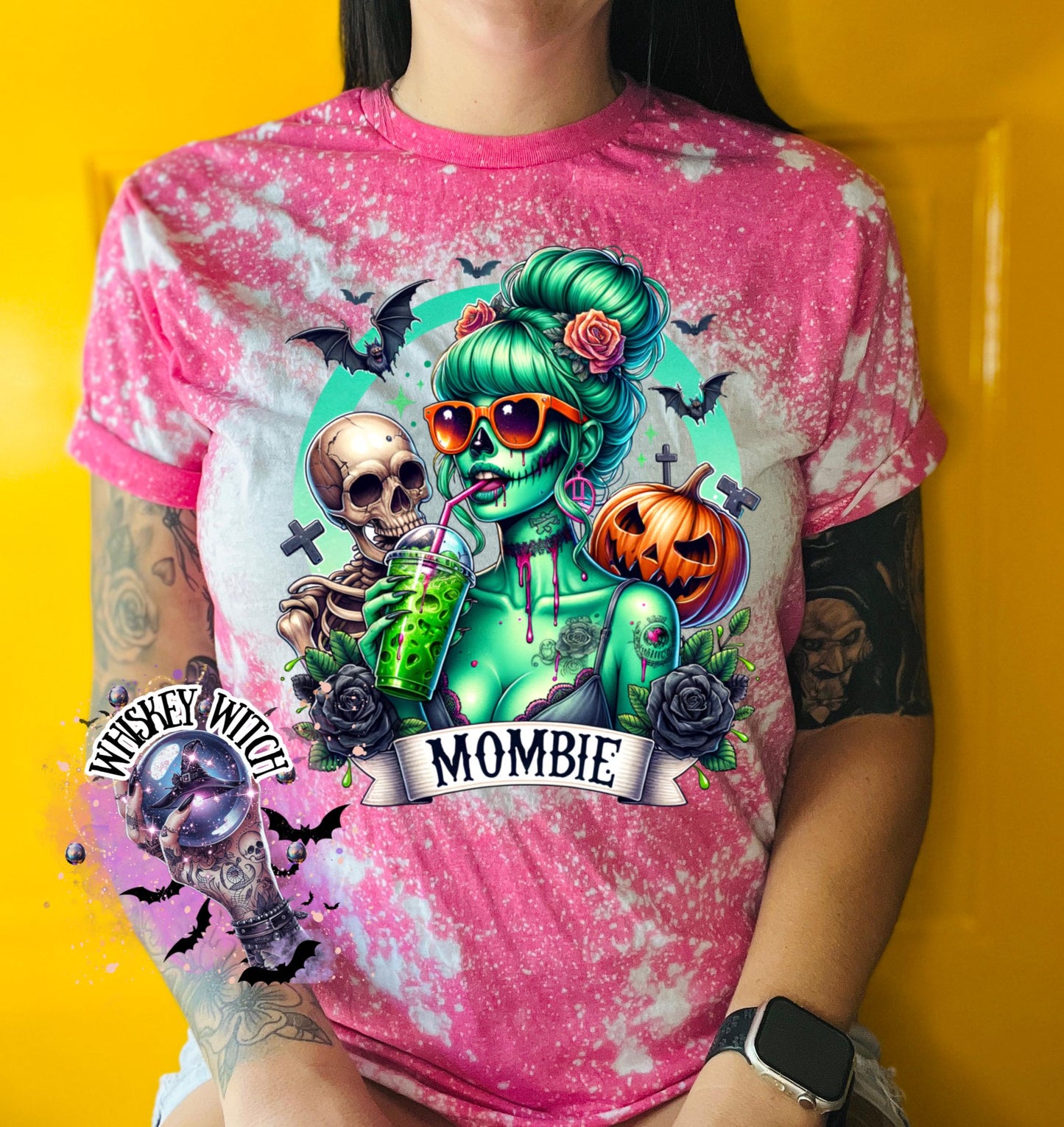 Bleached Shirt Mombie Skeleton | funny T shirt | gift | tshirt | unique gift | gift for her | snarky | sarcastic | skeleton | soft tee