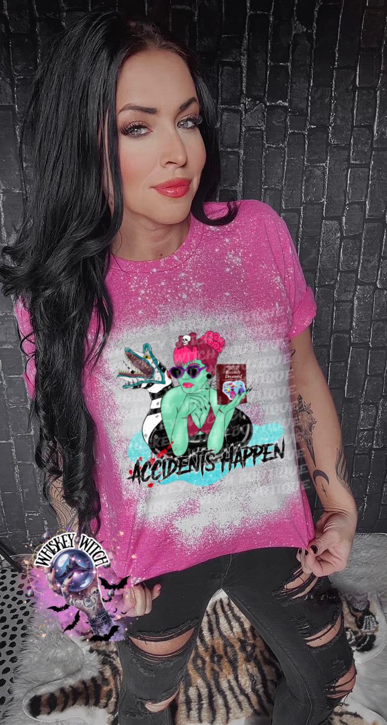 Bleached shirt Accident | vintage | retro | distressed | custom | funny | Halloween | gift