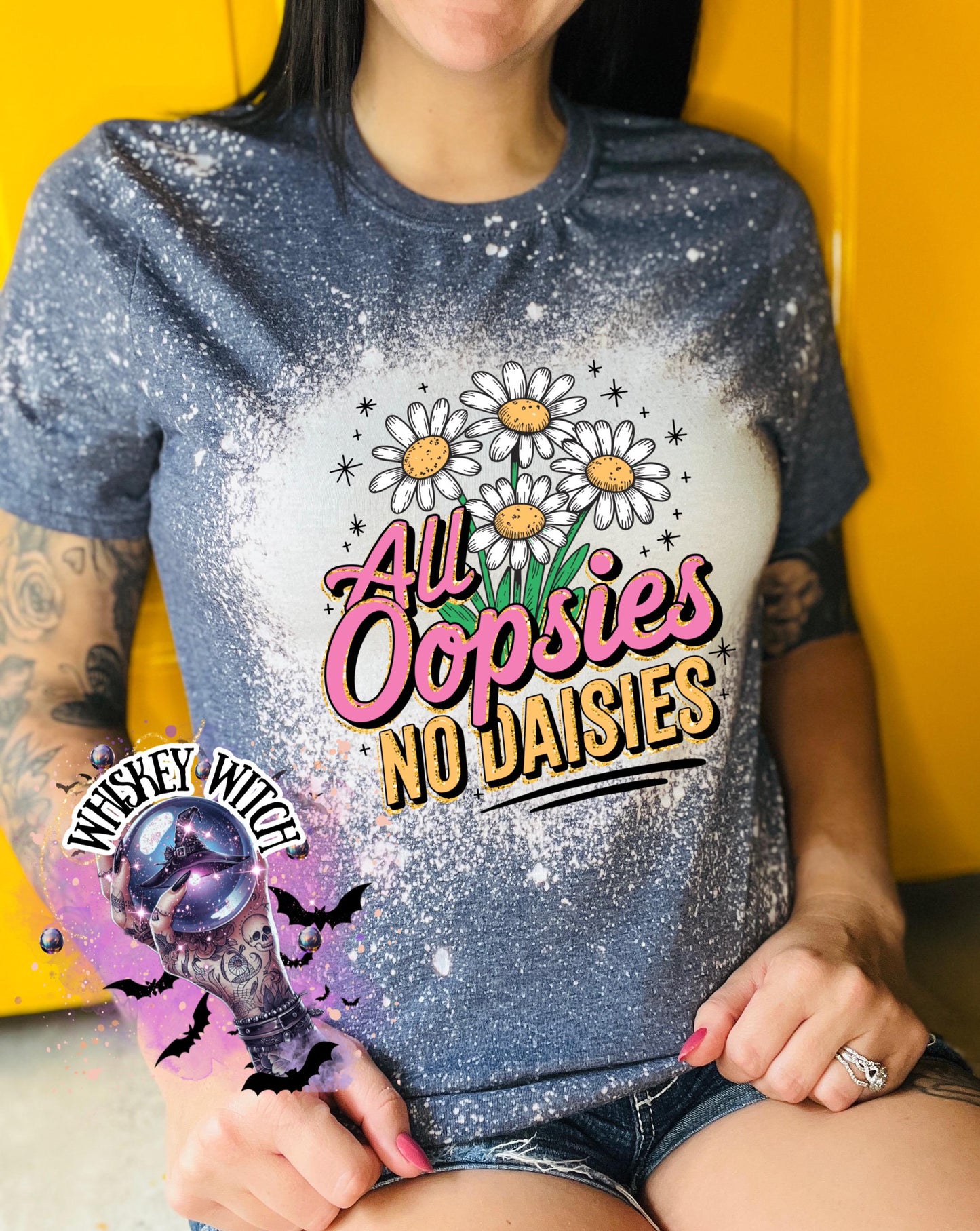 Bleached Shirt All Oopsies No Daisies | funny T shirt | gift | tshirt | gift for her | snarky | sarcastic | soft tee | creepy