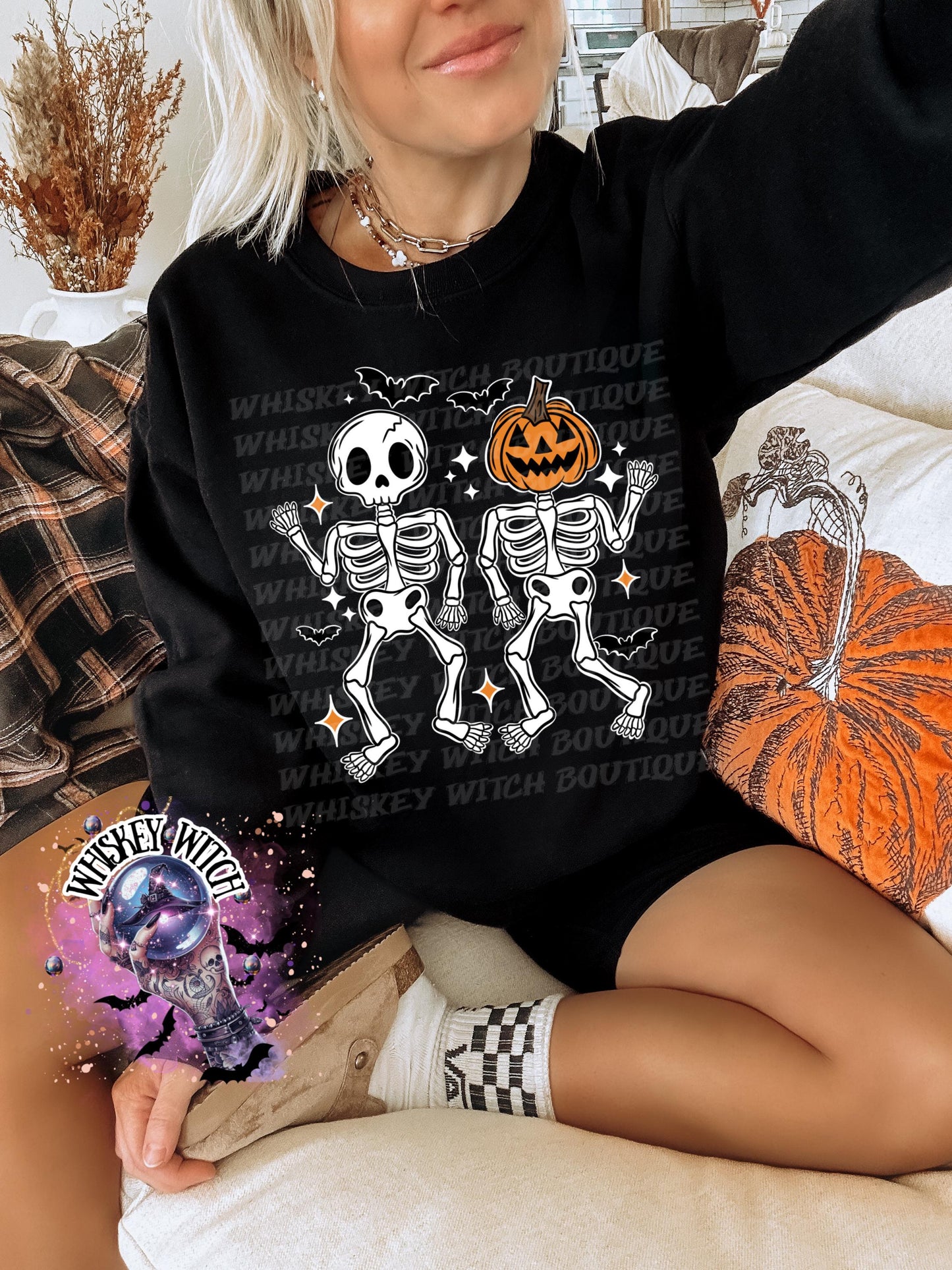Dancing Skellies Halloween Shirt | cute shirt | cozy | retro | vintage | comfy | gift | handmade | spooky | summerween
