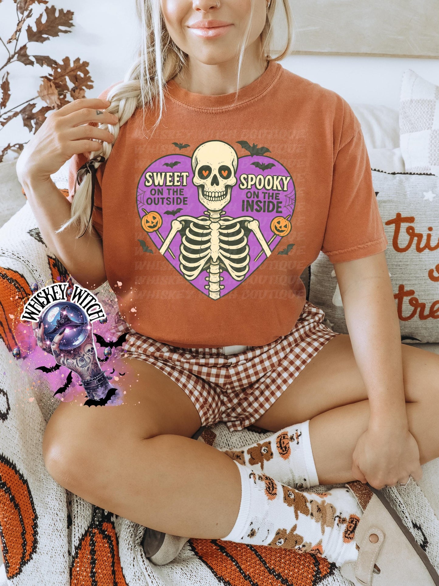 Creepy Skeleton | cute shirt | comfort colors | Halloween shirt | witchy | soft shirt | T shirt | retro | vintage | tee | retro | Skellie