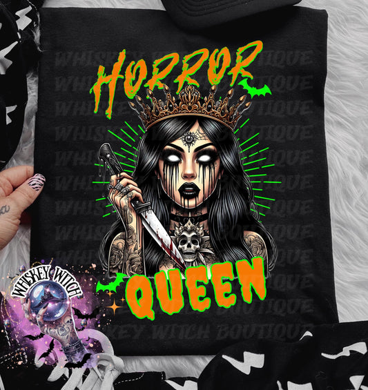 Horror Queen Witchy Halloween Shirt | cute shirt | cozy | retro | vintage | comfy | gift | handmade | spooky | cozy tee