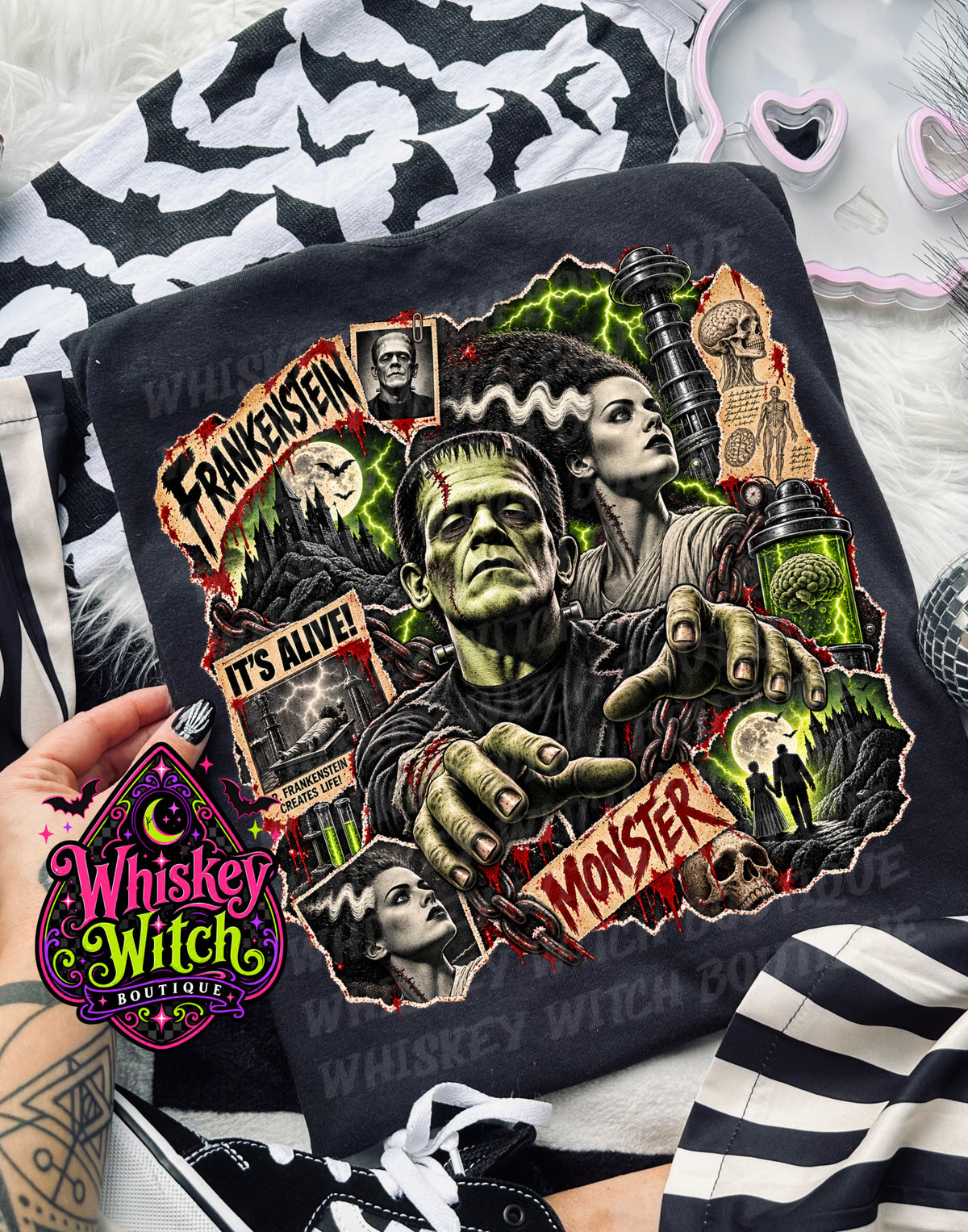 Frankenstein Monster Shirt | Vintage Horror Halloween Tee & Sweatshirt | Classic Monster Graphic