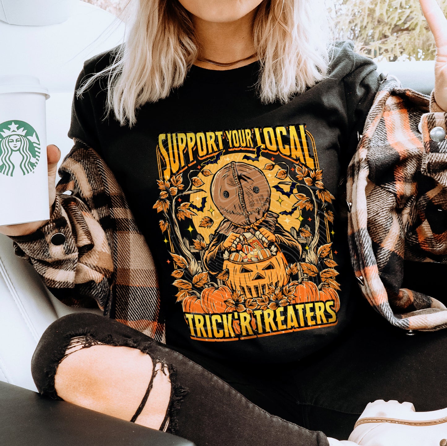 Support Your Local Trick-or-Treaters Halloween Shirt | Gildan Tee or Sweatshirt