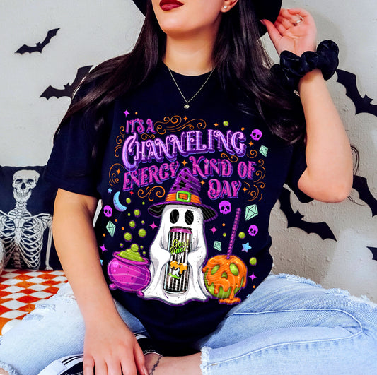 Cute Halloween Spooky Ghost Channeling Energy
