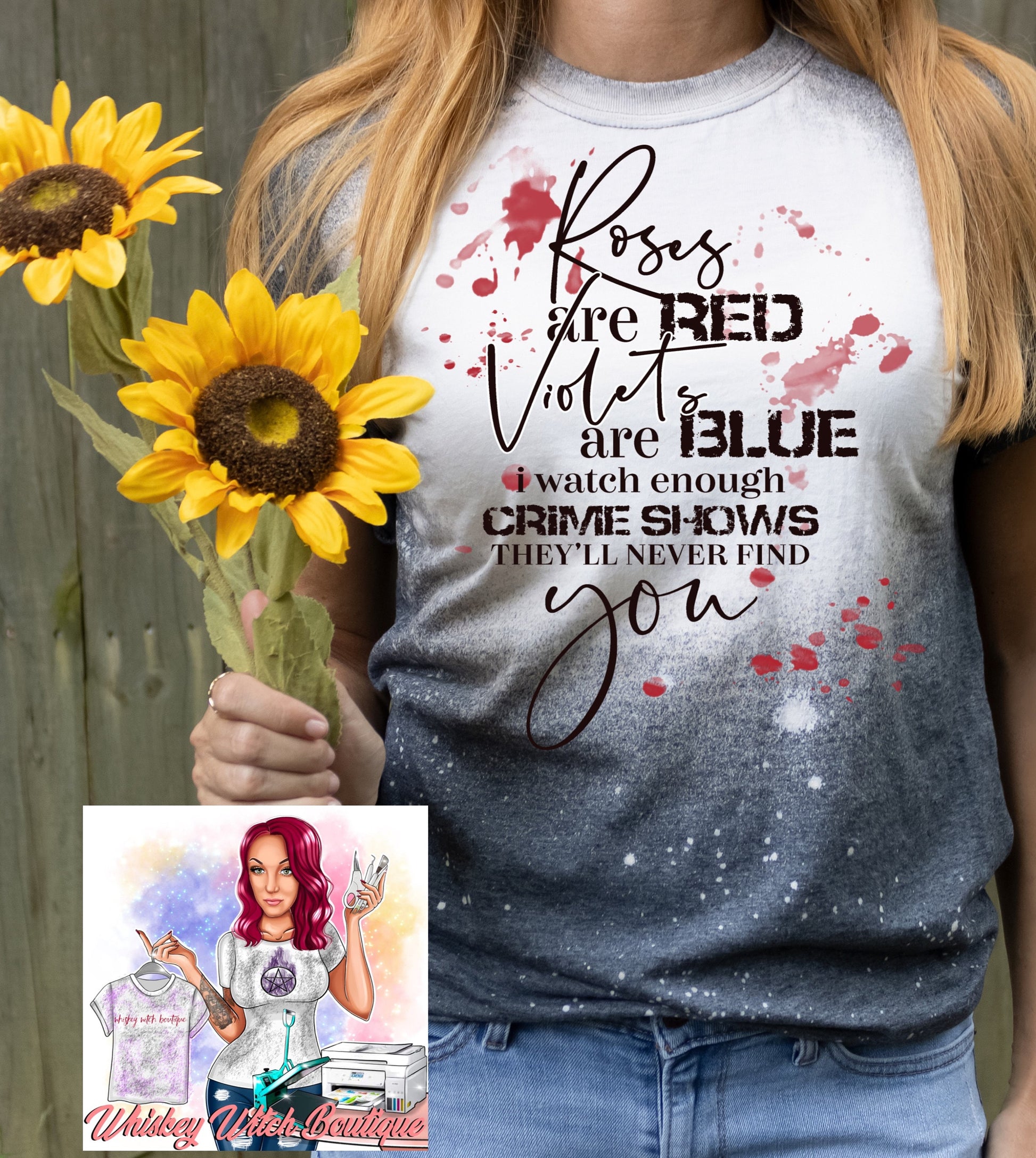 Crime Shows bleached t shirt | vintage | retro | distressed | custom | funny shirt