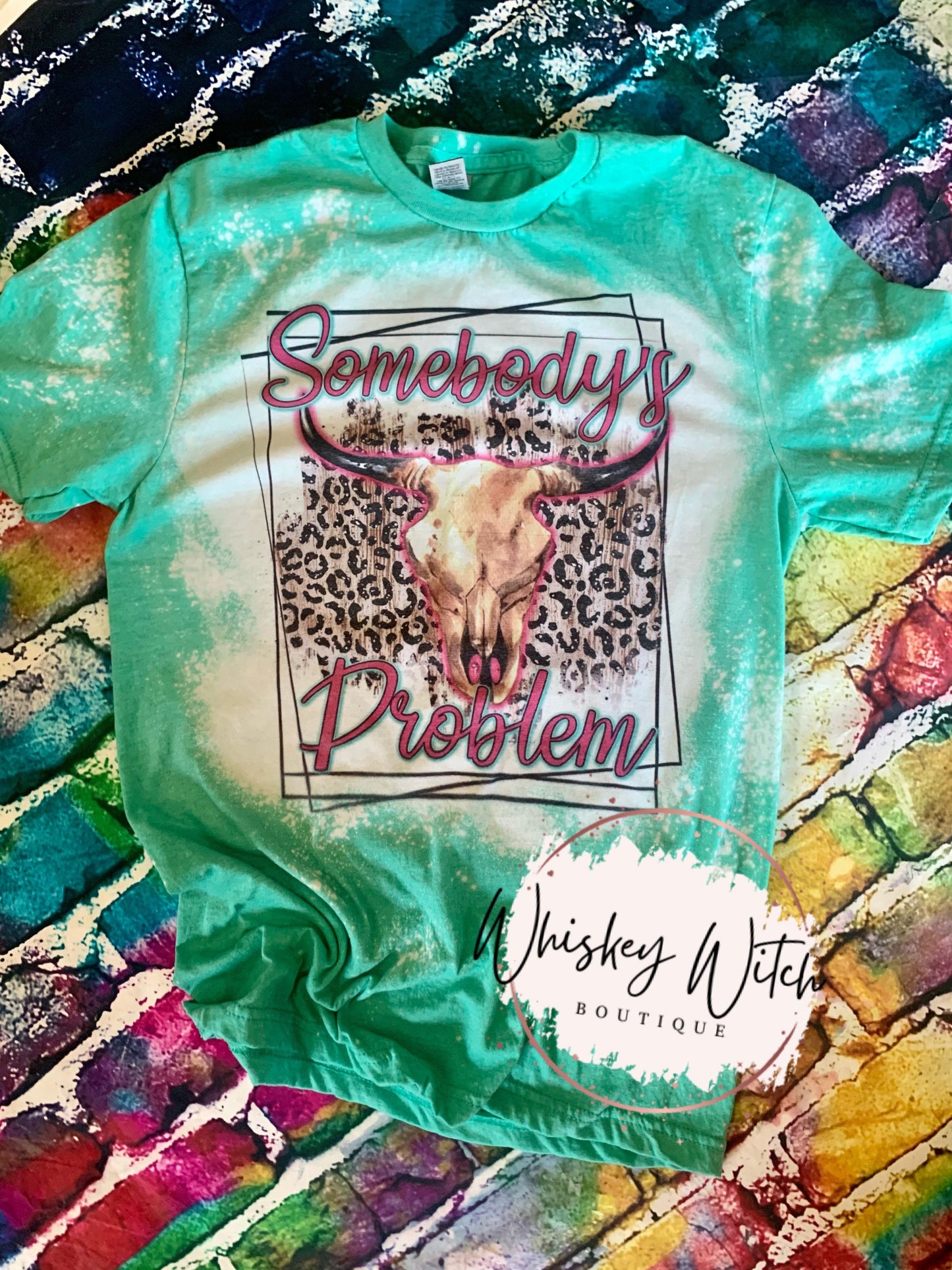 Bleached Tee | Western , Concert t shirt , leopard print tee, gift for mom ideas, retro, vintage , best seller