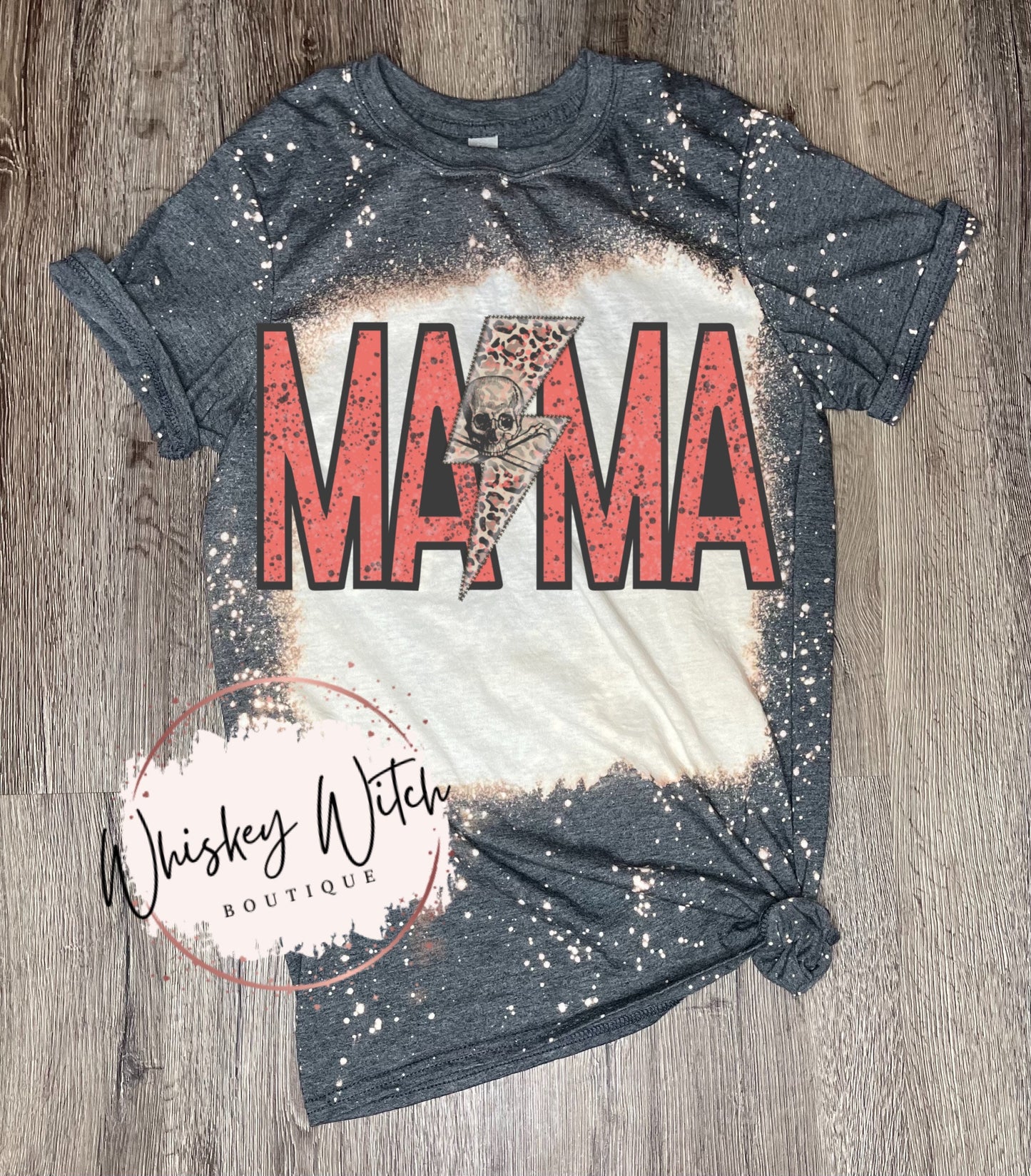 Bleached Shirt Mama Skull shirt | vintage | retro | distressed | custom | funny shirt | unisex | Mother’s Day | gift for mom