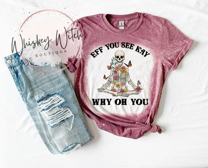 Bleached shirt Adult Humor Funny | vintage | retro | distressed | custom | skeleton | women’s clothing