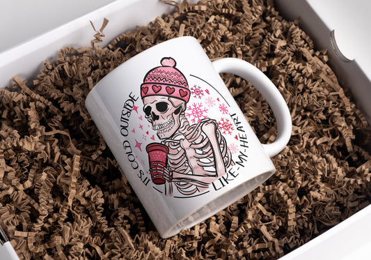 Cold Like My Heart Coffee Mug / coffee cup/ unique gift / funny coworker gift / gift for her / best friend  / funny gift/ funny mug coffee