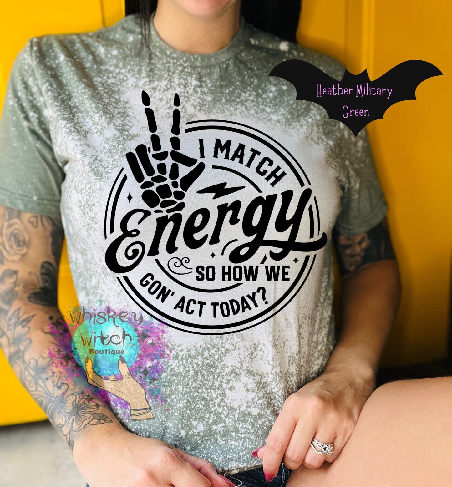 I match energy sarcastic bleached tee | vintage | retro | custom | funny |t shirt | gift | t shirts funny | cool t shirts | soft tee