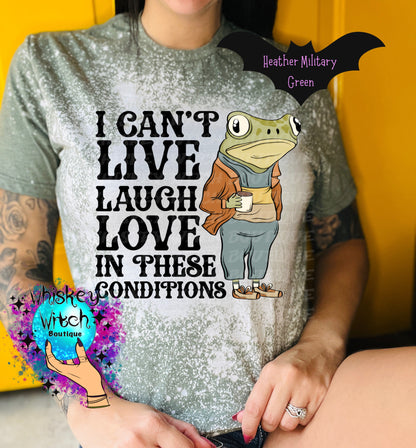 I can’t live laugh love snarky | vintage | retro | bleached | custom | funny |t shirt | gift | cool t shirts | sarcastic | soft tee