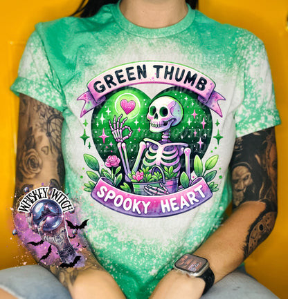 Green Thumb Spooky Heart | vintage | retro | distressed | custom | funny |T shirt | gift | T shirts funny | cool T shirts | sarcastic | mom