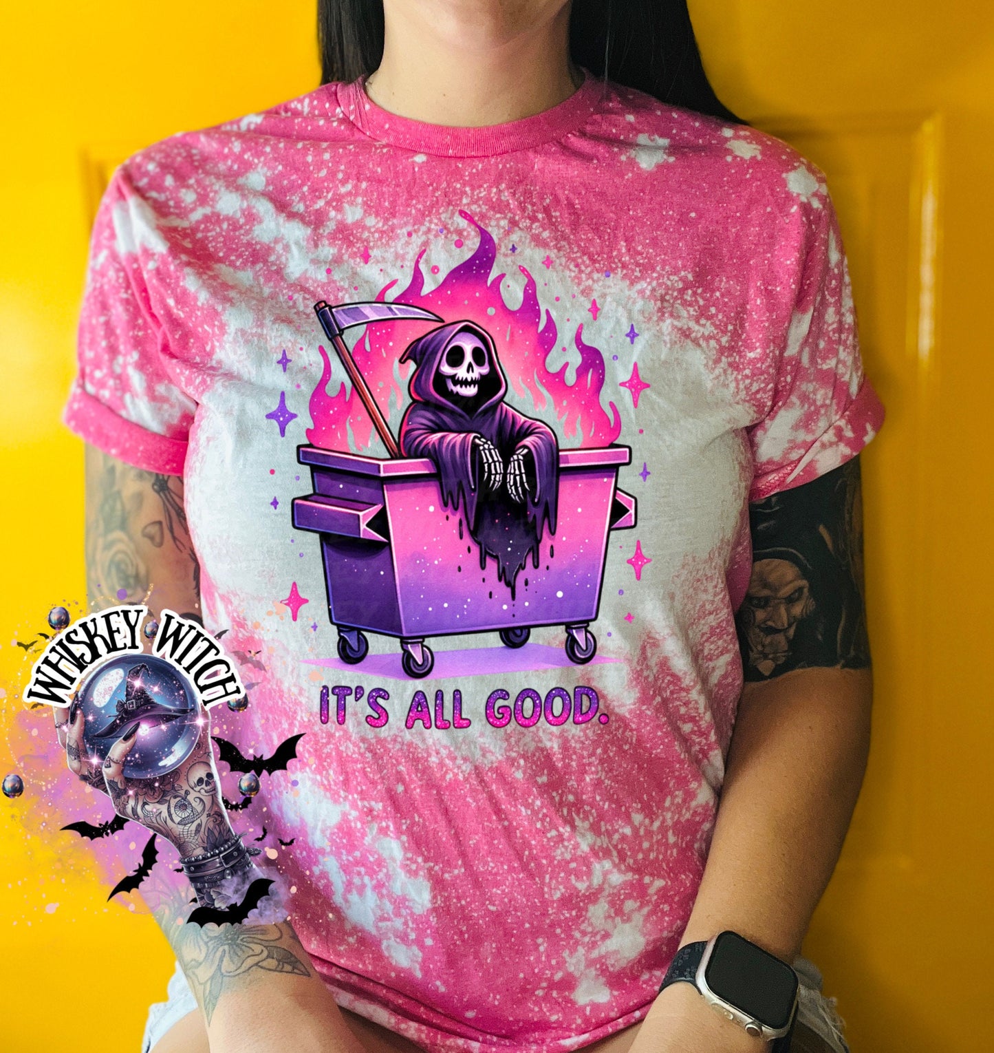 It’s All Good Grim Reaper | vintage | retro | distressed | custom | funny shirt | Halloween | gift | sarcastic | snarky | goth | custom