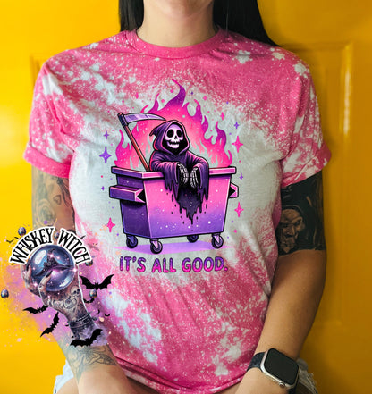 It’s All Good Grim Reaper | vintage | retro | distressed | custom | funny shirt | Halloween | gift | sarcastic | snarky | goth | custom