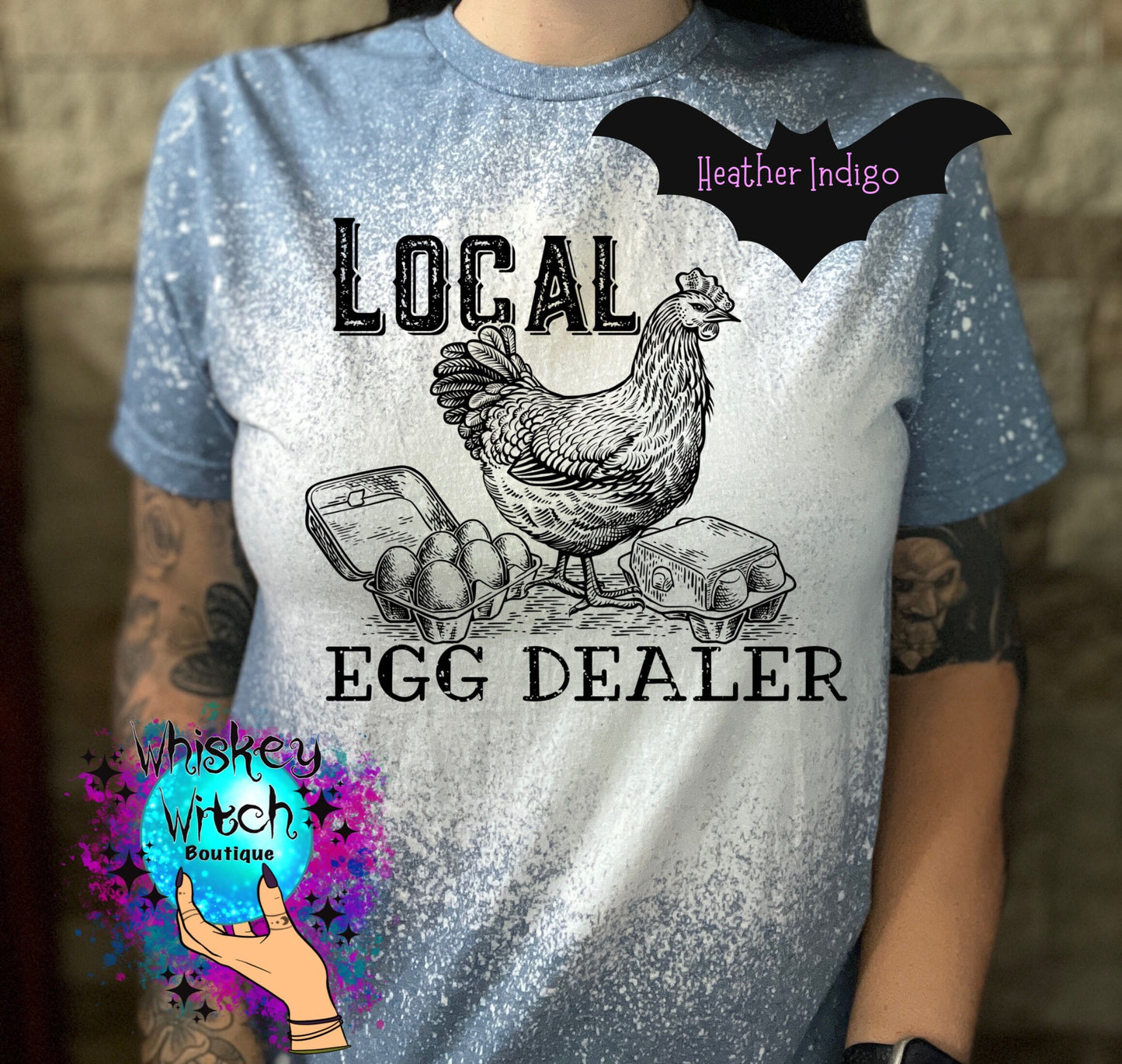 Funny shirt Local Egg Dealer bleached shirt | vintage | retro | distressed | custom | chickens | chicken lady | women’s clothing | chickens