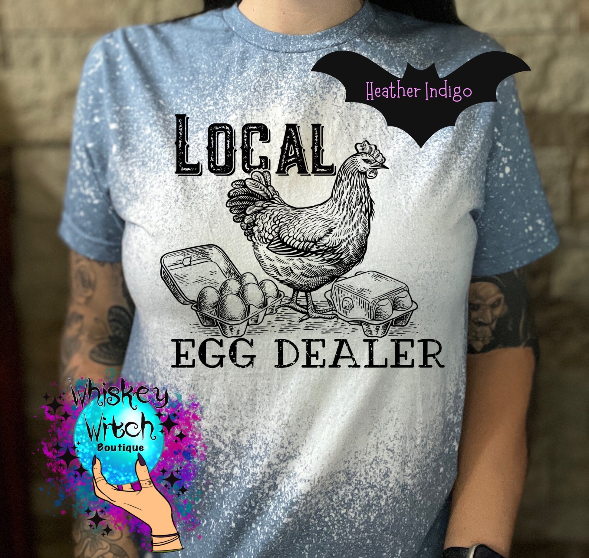 Funny shirt Local Egg Dealer bleached shirt | vintage | retro | distressed | custom | chickens | chicken lady | women’s clothing | chickens