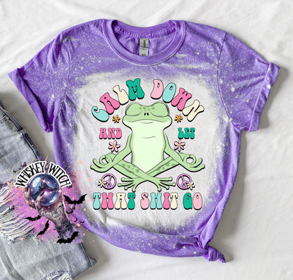 Funny Keep Calm| vintage | retro | bleached | custom | funny |T shirt | T shirts funny | cool T shirts | sarcastic | frog | soft tee