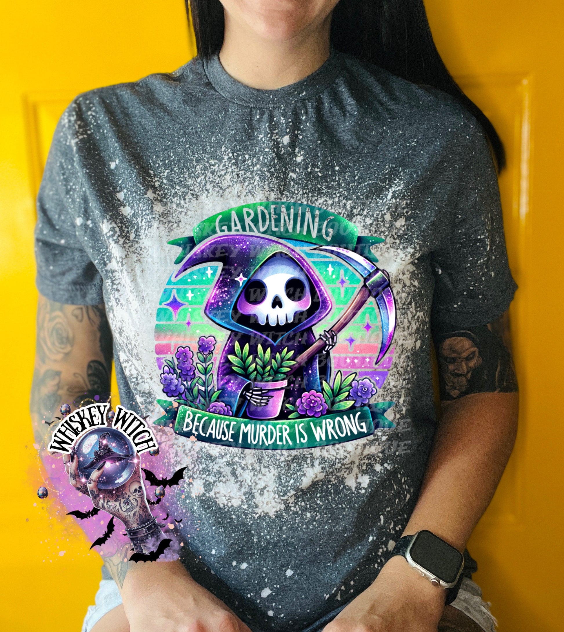 Gardening Because | vintage | retro | bleached T shirt | custom | funny |T shirt | gift | T shirts funny | cool T shirts | sarcastic | soft