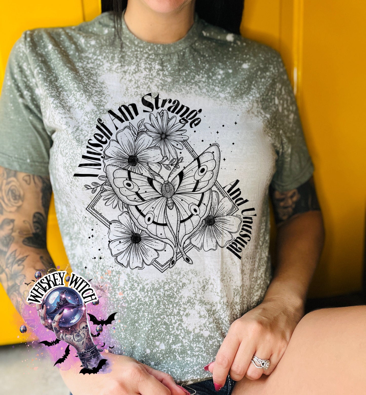 Bleached shirt Strange witchy shirt | sassy | unisex | bleached | vintage | retro | distressed | custom | funny | gift best seller | gift