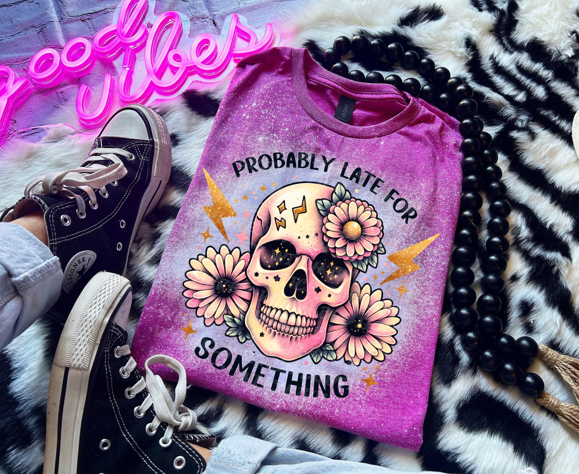 Probably Late for Something fun shirt | sassy | bleached | vintage | retro | distressed | custom | funny | best seller | gift | soft tee