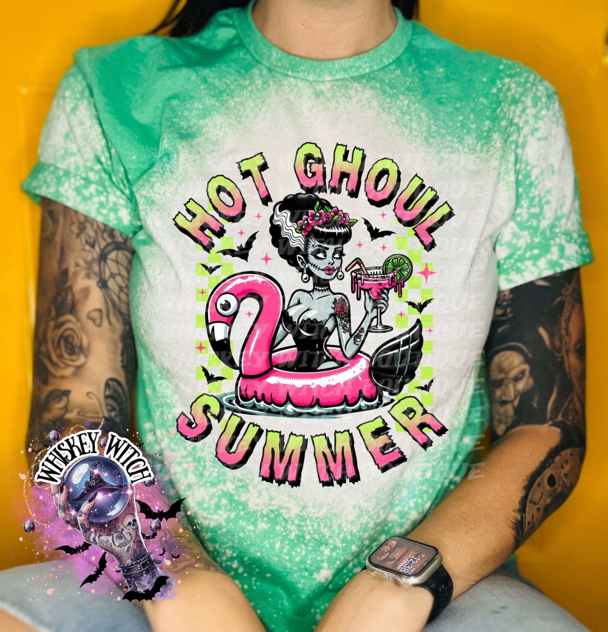 Hot Ghoul Summer | vintage | retro | distressed | custom | funny shirt | Halloween | gift | snarky | goth | custom | mom | summer