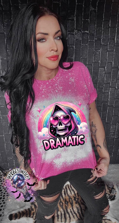 Dramatic Skeleton fun | vintage | retro | distressed | custom | funny shirt | Halloween | gift | snarky | goth | custom | mom | summer
