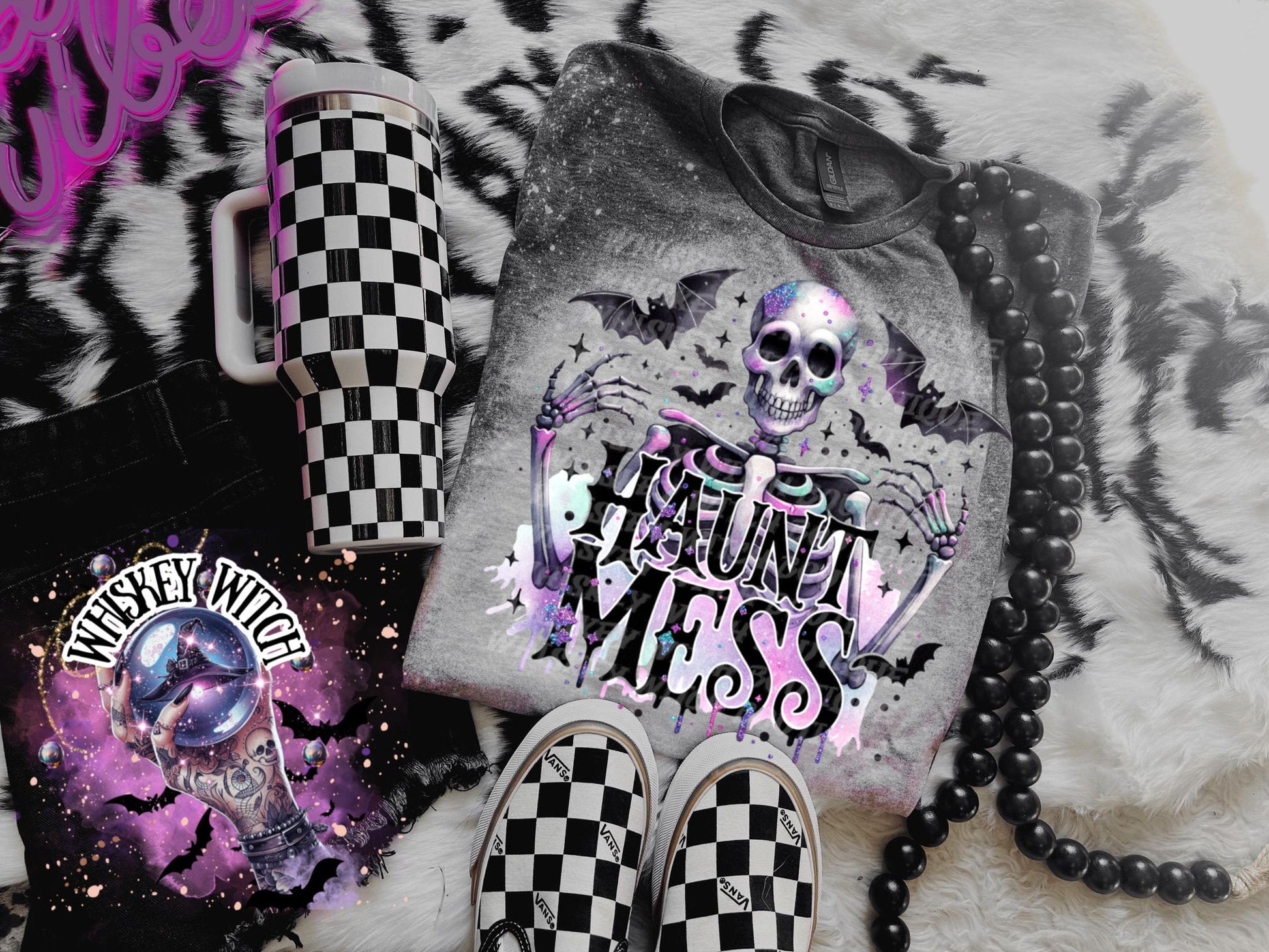 Haut Mess skeleton | vintage | retro | distressed | custom | funny shirt | Halloween | gift | snarky | goth | custom | mom | summer