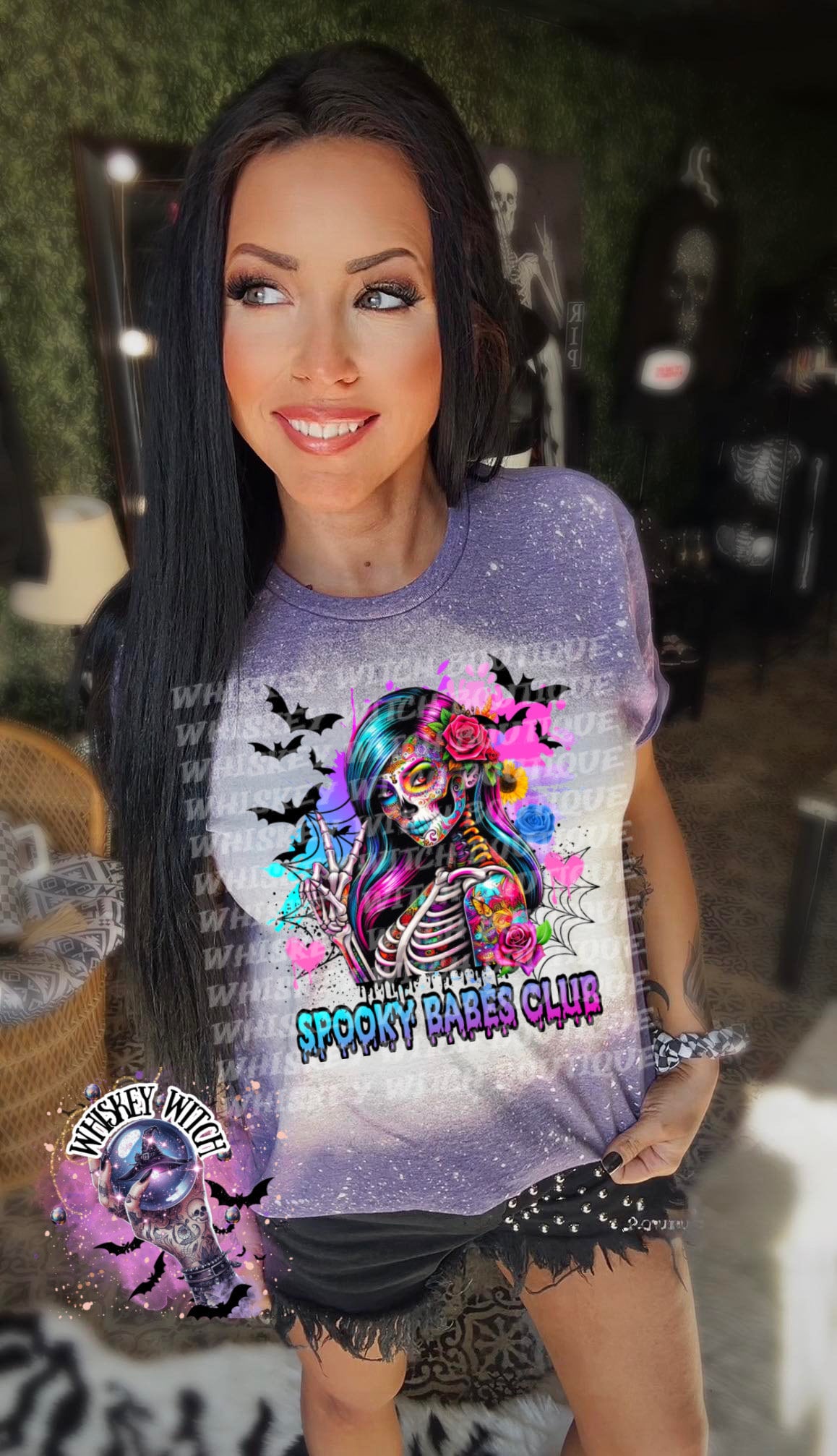 Spooky Babes summer | vintage | retro | distressed | custom | funny shirt | Halloween | gift | snarky | goth | custom | mom | summer