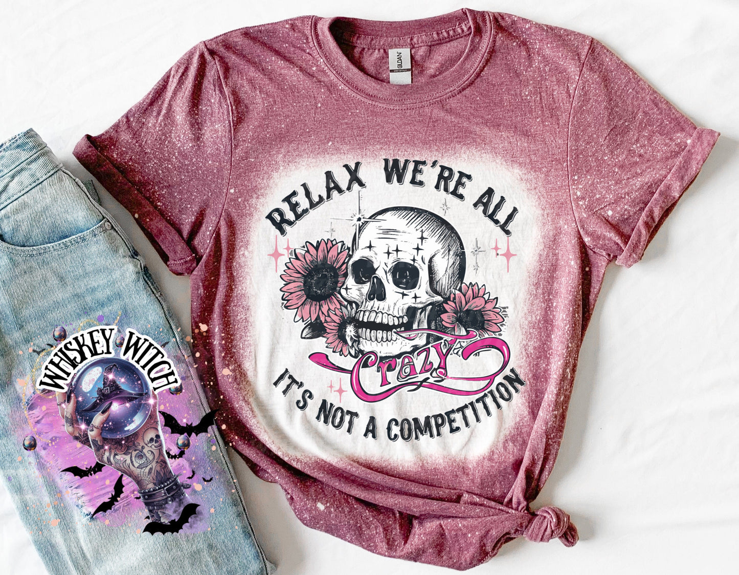 Relax we’re all crazy | vintage | retro | distressed | custom | funny shirt | Halloween | gift | snarky | goth | custom | mom | summer