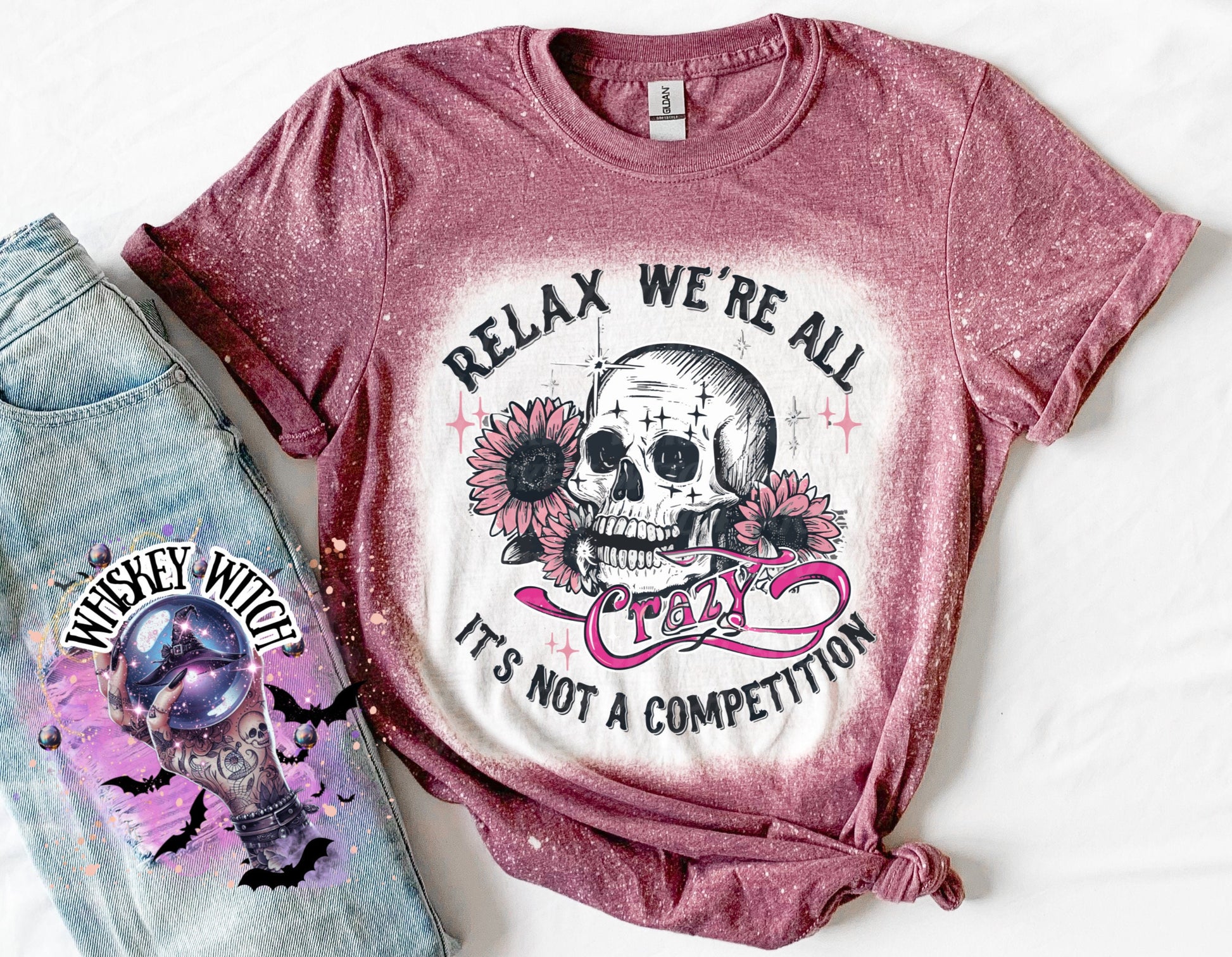 Relax we’re all crazy | vintage | retro | distressed | custom | funny shirt | Halloween | gift | snarky | goth | custom | mom | summer