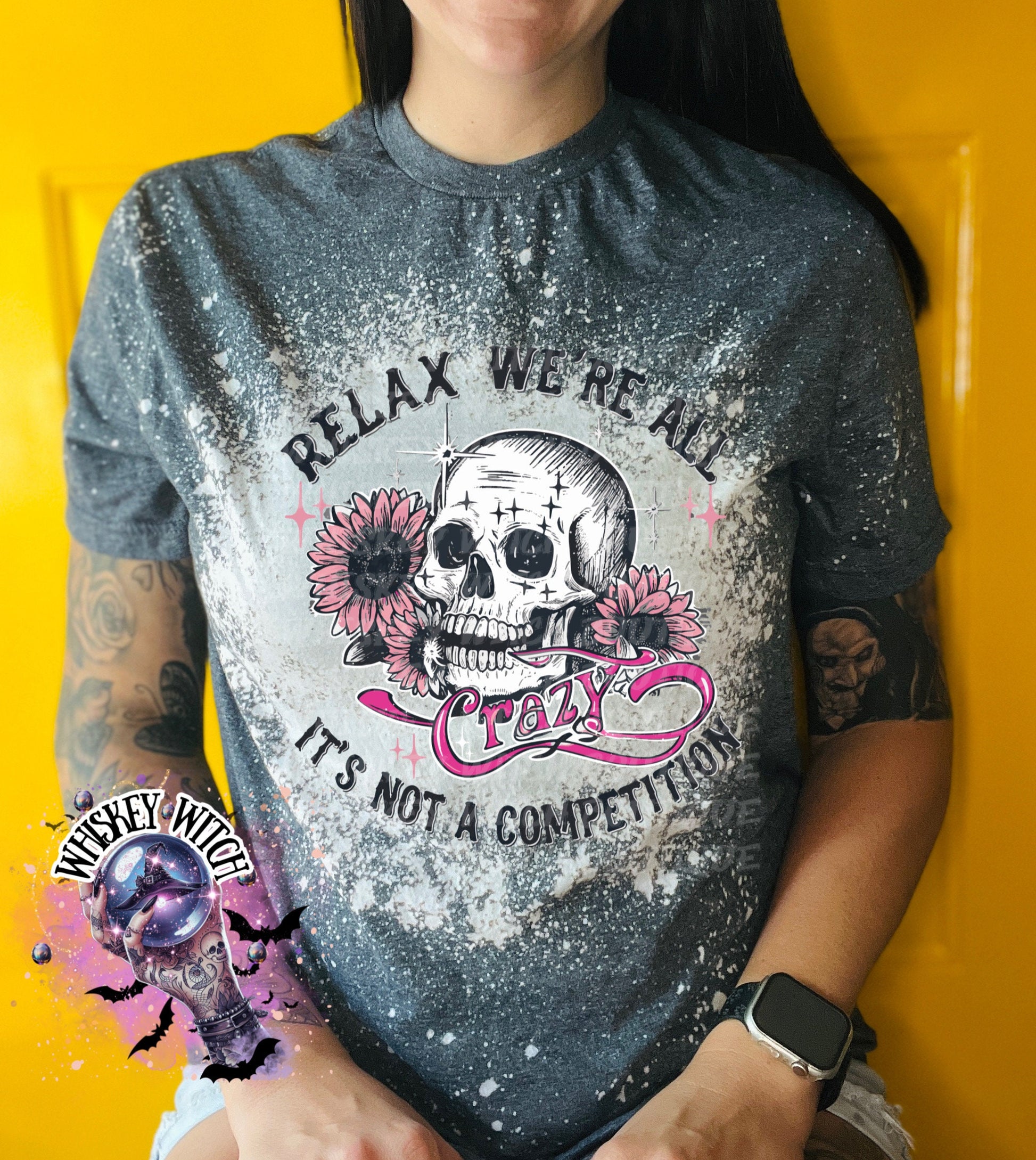 Relax we’re all crazy | vintage | retro | distressed | custom | funny shirt | Halloween | gift | snarky | goth | custom | mom | summer