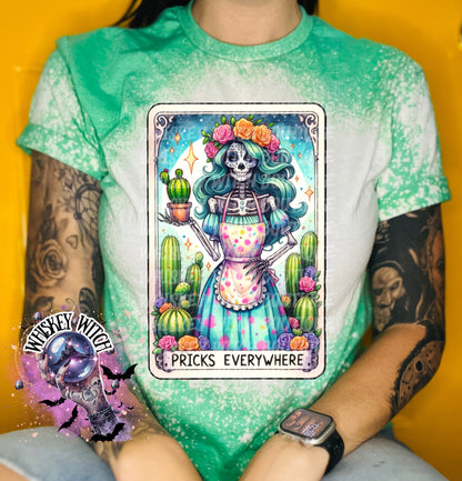 Pricks Everywhere tarot | vintage | retro | distressed | custom | funny shirt | Halloween | gift | snarky | goth | custom | mom | summer